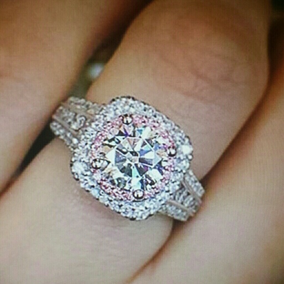 🌸 Closeout! white sapphire ring - Picture 4 of 11